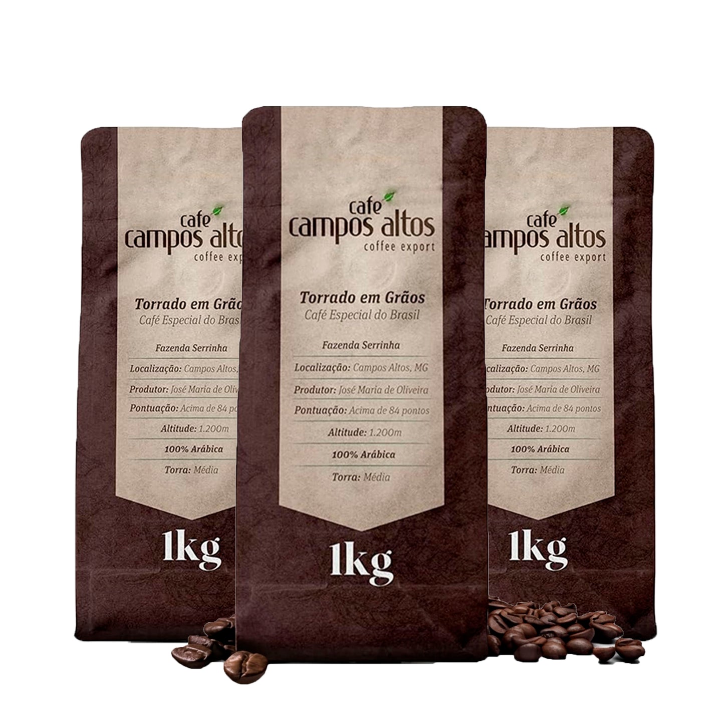 Combo 3 Unidades 1kg em Grãos