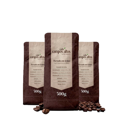 Combo 3 Unidades 500g em Grãos